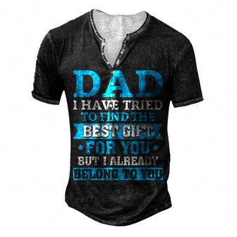 Fathers Day Dad From Daughter Son Wife For Daddy V2 Men's Henley T-Shirt - Seseable