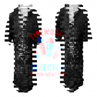 Fireworks Director For Independence Day On 4Th Of July Men's Henley T-Shirt | Seseable FR