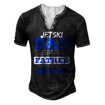 Jetski Dad Fathers Day Sport Lover Men's Henley T-Shirt | Mazezy