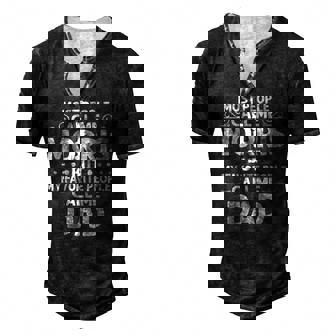 Morris Name Fathers Day Personalized Men Dad Men's Henley T-Shirt | Mazezy