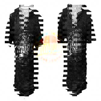 Mens Pawpaw The Man The Myth The Legend Vintage Retro Fathers Day Men's Henley T-Shirt | Mazezy