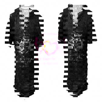 Im A Proud Daughter Of A Wonderful Dad In Heaven David 1986 2021 Angel Wings Heart Men's Henley T-Shirt | Mazezy