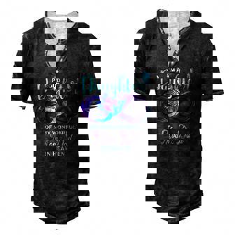 Im A Proud Daughter Of My Wonderful Mom & Dad In Heaven Men's Henley T-Shirt | Mazezy