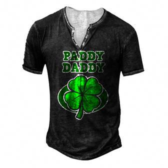 St Patricks Day For Father Paddy Daddy Men's Henley T-Shirt | Mazezy