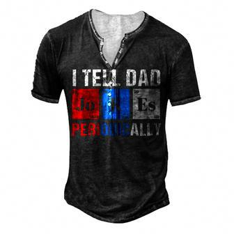 I Tell Dad Jokes Periodically 4Th Of July Patriotic Zip Men's Henley T-Shirt - Seseable