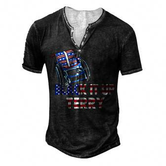 Back Up Terry Put It In Reverse 4Th Of July Fireworks V3 Men's Henley T-Shirt - Seseable