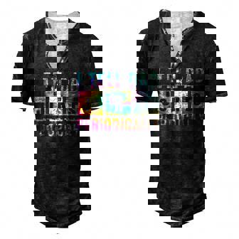 Tie Dye I Tell Dad Jokes Periodically Fathers Day Men's Henley T-Shirt | Mazezy