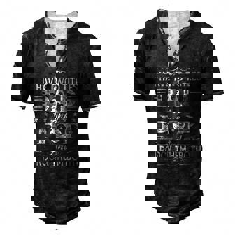 I Have Two Titles Dad And Pop Fathers Day For Dad Grandpa Men's Henley T-Shirt | Mazezy