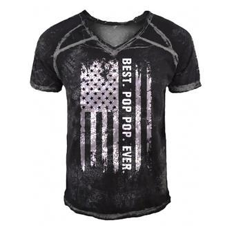 4Th Of July Pop-Pop Us American Flag Patriotic Usa Poppop Men's Short Sleeve V-neck 3D Print Retro Tshirt - Seseable