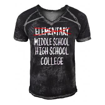 5Th Grade Graduationart-Funny Elementary Graduation Men's Short Sleeve V-neck 3D Print Retro Tshirt | Mazezy