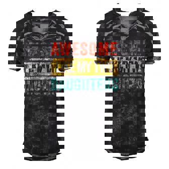 Awesome Like My Two Daughters  V2 Men's Short Sleeve V-neck 3D Print Retro Tshirt