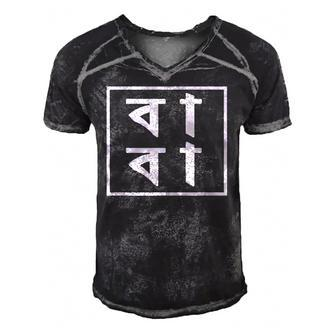 Baba Bengali Fathers Day Gift Proud Bangladeshi Men's Short Sleeve V-neck 3D Print Retro Tshirt | Mazezy