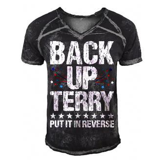 Back It Up Terry Put It In Reverse 4Th Of July Independence Men's Short Sleeve V-neck 3D Print Retro Tshirt - Seseable