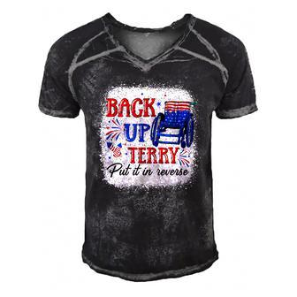 Back Up Terry Put It In Reverse 4Th Of July American Flag V2 Men's Short Sleeve V-neck 3D Print Retro Tshirt - Seseable