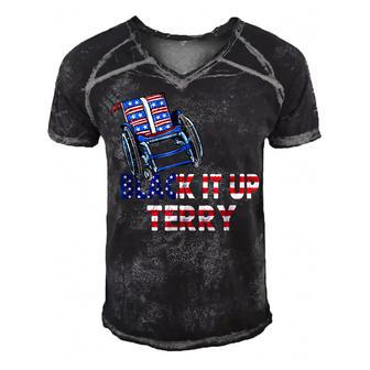 Back Up Terry Put It In Reverse 4Th Of July Fireworks Funny V3 Men's Short Sleeve V-neck 3D Print Retro Tshirt - Seseable