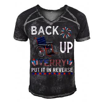 Back Up Terry Put It In Reverse Funny July 4Th Of July Men's Short Sleeve V-neck 3D Print Retro Tshirt | Seseable CA