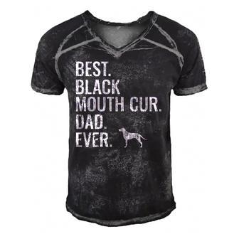 Best Black Mouth Cur Dad Ever - Cool Dog Owner Gift Men's Short Sleeve V-neck 3D Print Retro Tshirt | Mazezy