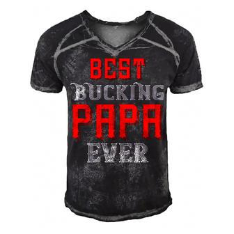 Best Buking Papa Ever Papa T-Shirt Fathers Day Gift Men's Short Sleeve V-neck 3D Print Retro Tshirt - Monsterry UK