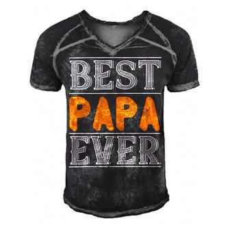 Best Papa Ever 2 Papa T-Shirt Fathers Day Gift Men's Short Sleeve V-neck 3D Print Retro Tshirt - Monsterry CA