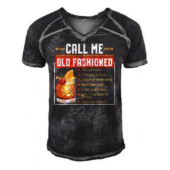 Call Me Old Fashioned Funny Sarcasm Drinking Gift Men's Short Sleeve V-neck 3D Print Retro Tshirt | Mazezy
