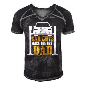 Car Guys Make The Best Dad Mechanic Gifts Fathers Day Men's Short Sleeve V-neck 3D Print Retro Tshirt | Mazezy