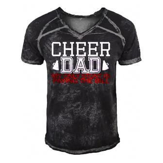 Cheer Dadfunny My Only Stunt Is Paying The Bill Men's Short Sleeve V-neck 3D Print Retro Tshirt | Mazezy