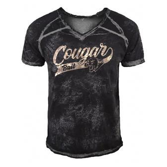 Cougar Bait Mountain Lion Men's Short Sleeve V-neck 3D Print Retro Tshirt | Mazezy