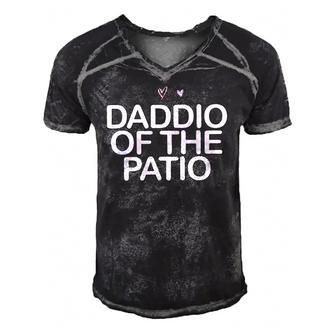 Daddio Of The Patio Saying Mom Gift Heart Cute Graphic Men's Short Sleeve V-neck 3D Print Retro Tshirt | Mazezy