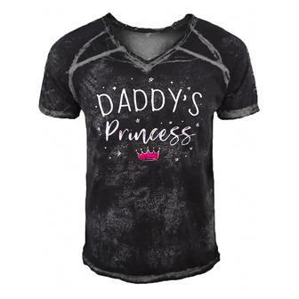Daddys Princess Daddys Girl Daughter Favoritism Men's Short Sleeve V-neck 3D Print Retro Tshirt | Mazezy