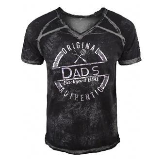 Dads Backyard Bbq Grilling Cute Fathers Day Gift Men's Short Sleeve V-neck 3D Print Retro Tshirt | Mazezy