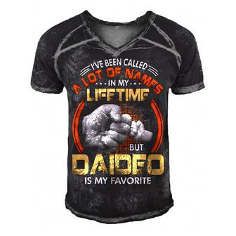 Daideo Grandpa Gift A Lot Of Name But Daideo Is My Favorite Men's Short Sleeve V-neck 3D Print Retro Tshirt - Seseable
