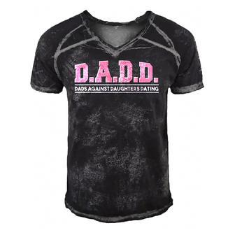 Daughter Dads Against Daughters Dating - Dad Men's Short Sleeve V-neck 3D Print Retro Tshirt