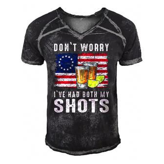 Dont Worry Ive Had Both My Shots For Men Women Men's Short Sleeve V-neck 3D Print Retro Tshirt | Mazezy