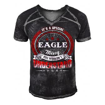 Eagle Shirt Family Crest Eagle T Shirt Eagle Clothing Eagle Tshirt Eagle Tshirt Gifts For The Eagle Men's Short Sleeve V-neck 3D Print Retro Tshirt - Seseable