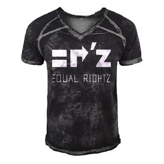 Equal Rightz Equal Rights Amendment Men's Short Sleeve V-neck 3D Print Retro Tshirt | Mazezy