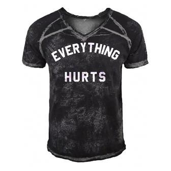 Everything Hurts Workout Gym Men's Short Sleeve V-neck 3D Print Retro Tshirt | Favorety UK