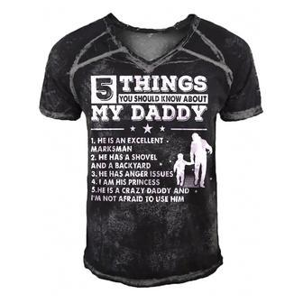 Father Grandpa 5 Things About My Daddy S Day S138 Family Dad Men's Short Sleeve V-neck 3D Print Retro Tshirt - Monsterry CA