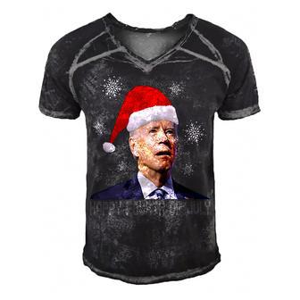 Funny Anti Joe Biden Happy 4Th Of July Merry Christmas Men's Short Sleeve V-neck 3D Print Retro Tshirt | Favorety