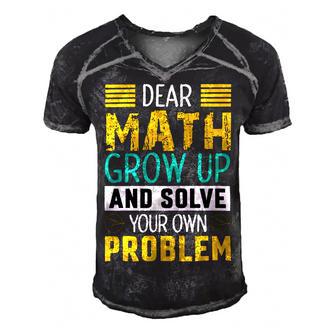 Funny Math Quote For Girls Boys Teens Men Women Dear Math Math Men's Short Sleeve V-neck 3D Print Retro Tshirt | Favorety DE