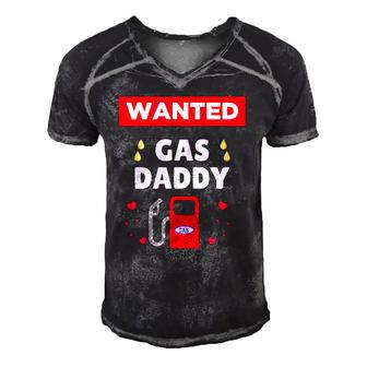Gas Daddy Wanted Funny Relationship Need Gas Daddy Women Men's Short Sleeve V-neck 3D Print Retro Tshirt | Mazezy