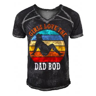 Girls Love The Dad Bod Men's Short Sleeve V-neck 3D Print Retro Tshirt | Favorety UK