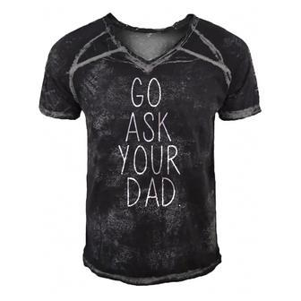 Go Ask Your Dad Cute Mothers Day Mom Father Funny Parenting Gift Men's Short Sleeve V-neck 3D Print Retro Tshirt | Mazezy