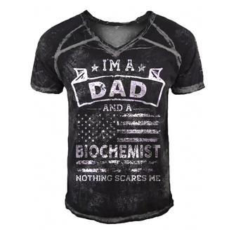 Im A Dad And Biochemist Funny Fathers Day & 4Th Of July Men's Short Sleeve V-neck 3D Print Retro Tshirt - Seseable