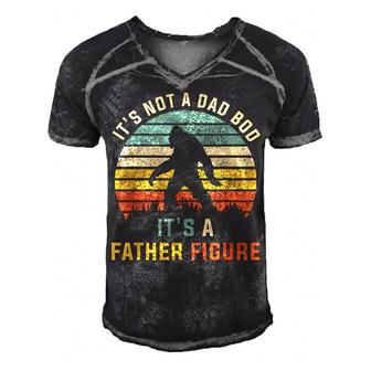 Its Not A Dad Bod Its A Father Figure Dad Bod Father Figure Men's Short Sleeve V-neck 3D Print Retro Tshirt | Mazezy