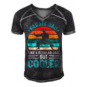 Karate Dad Like Regular Dad Only Cooler Fathers Day Gift Men's Short Sleeve V-neck 3D Print Retro Tshirt - Monsterry
