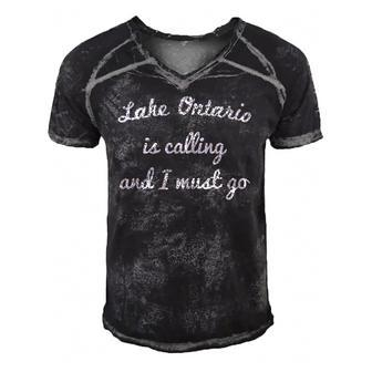 Lake Ontario New York Funny Fishing Camping Summer Gift Men's Short Sleeve V-neck 3D Print Retro Tshirt | Mazezy
