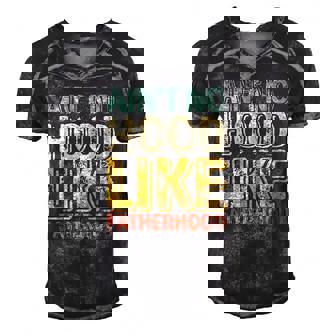 Mens Aint No Hood Like Fatherhood Funny Gift Men's Short Sleeve V-neck 3D Print Retro Tshirt | Mazezy