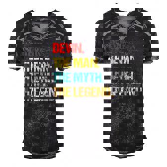 Mens Devin The Man The Myth The Legend Men's Short Sleeve V-neck 3D Print Retro Tshirt | Mazezy