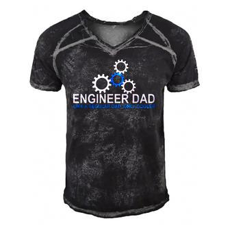 Mens Engineer Dad - Engineering Father Stem Gift For Dads Men's Short Sleeve V-neck 3D Print Retro Tshirt | Mazezy
