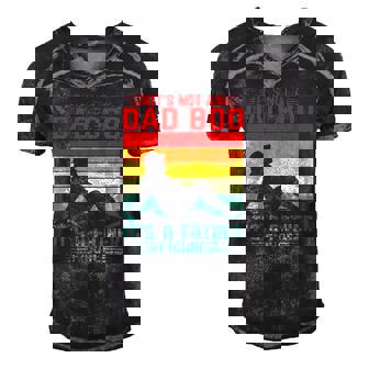 Mens Its Not A Dad Bod Its A Father Figure Tee For Dad Bod Men's Short Sleeve V-neck 3D Print Retro Tshirt | Mazezy